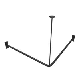 Usr01 Naiture Stainless Steel Corner Shower Curtain Rod