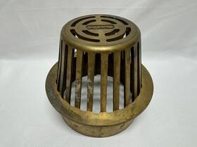 Nds 052063019277 90b 6-inch Round Atrium Brass Drain Grate Cover