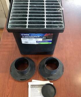 2-opening Nds 052063999968 1200mtlkitrtl 12 Inch Square Catch Basin Drain Kit With B151