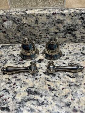 Newport Brass 709180297001 3-202/15 Seaport Faucet Handles Polished Nickel Pair Diverter/flow