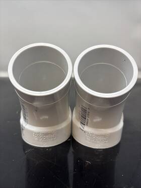 Nibco C19e3920-0858-46f 4806-2 Series Pvc Dwv Pipe Fitting 45 Degree Elbow Spigot X Hub Lot Of 2