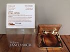 Hm-3908h Nutone Hallmack Toothbrush Honey Oak Polished Tumbler Holder Brass