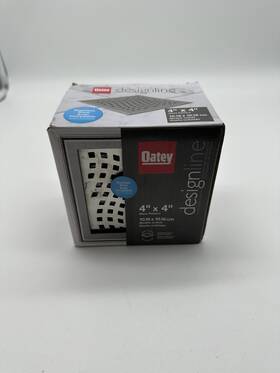 Oatey 038753905402 Designline 4 Inch X Square Shower Drain Stainless Steel Missing Nut