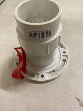 436512 Oatey 4 Inch Pvc Twist-n-set Open Toilet Flange