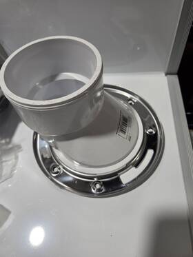 Oatey 445026264259 3 Inch Pvc Open Offset Toilet Flange With Stainless Steel Ring