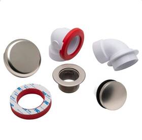 Hdc9898 Oatey Touch Toe Bath Waste Half Drain Kit Brushed Nickel Pvc Sch 40