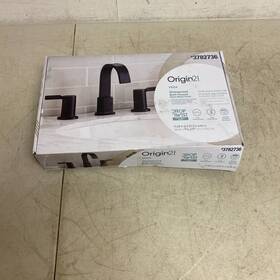 3782736 Origin 21 Veda Matte Black Widespread Bathroom Sink Faucet #3782736