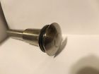 9298-sn Overflow Drain Button Decolav Nickel Umbrella Push Satin Closing