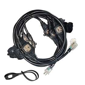 5-15r Oviitech 727431644046 25ft Power Extension Cord 3 Prong 12 Gauge Sjtw 6 Outlet