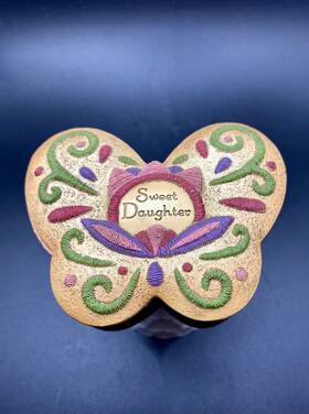 29077 Pavilion Gift Company/country Soul Gift/country Sweet Daughter Keepsake Box Message Inside 3.75 Inch