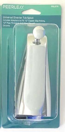 Prl076 Peerless Faucet/shower Replacement Handle Clear For Tub/shower - Silver