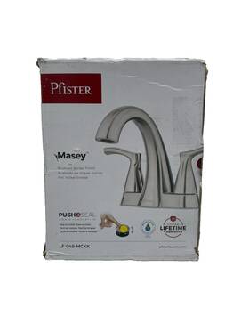 Pfister 038877623299 Ladera 4 In Centerset 2 Handle Bathroom Faucet Brushed Nickel Lf-048-lrg