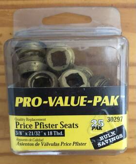 30284 Pfister Danco Price Monel Seats Pro-value-pak 17pcs Vj01
