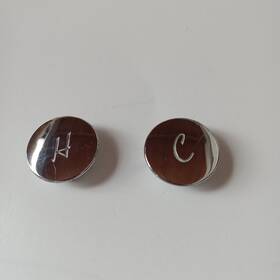 4401593 Pfister Price Hot And Cold Faucet Buttons Windsor Chrome Finish - Fast Shipping