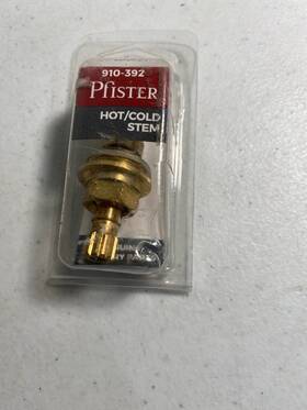 Pfister 887480646306 910-392 Nl Hot And Cold Stem For Lavatory Kitchen Faucets