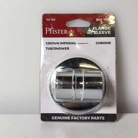 S60-151a Pfister 152 193 Round Wall Flange With Sleeve Tub Shower Faucets Chrome