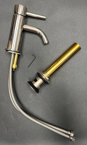 230-09 Phylrich 230-09/014 Single Hole Lavatory Faucet Lever Handle In Polished Nickel