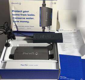 Phnswa01 Phyn 2nd Gen Smart Whole Home Water Monitor With Leak Detector Automatic Shutoff