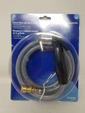 Pp815-4 Plumb Pak Sink Sprayer 53 In L Plastic Black