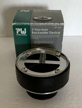 689-5633 Plumb Works 3 Inch Floor Drain Backwater Device