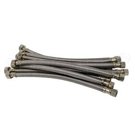 Pcfc-38c12f16-10p Procuru 10-pack 16-inch X 3/8 Inch Comp 1/2 Fip Faucet Hose Connector Stainless Ste