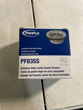 Proflo Pf83ss 2-1/2 Inch Basket Strainers - Stainless Steel