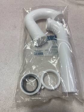 Proflo Pfptp104 100 Series 1-1/4 Inch Plastic Slip Joint Tubular P-trap - White