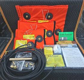 Qf104 Qwik-freezer Cob Industries 3/8 Inch To 4 Portable Pipe Freeze Kit Piece Bags