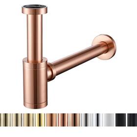 Random 791107781199 Brass Contemporary Round Bottle P Trap 1 1/4 Basin Sink Waste Drain Ki
