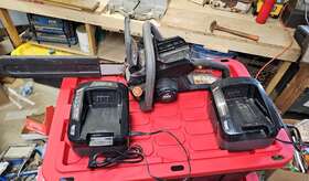 106955 Redback Ea218-kit2a1a 120v 18 Inch Chain Saw With Charger - Untested Read