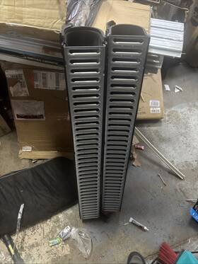 003112 Reln 2 Storm Drain 5 In W X 5.25 D 39.4 L Channel Stainless Read Post