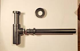 Ht32-no Remer 958l-no Matte Black P-trap With Heavy Flange Open Box