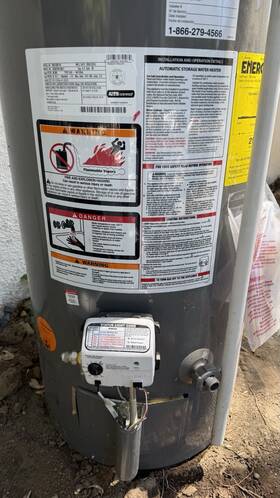 Xg50t06ec38u1 Rheem Performance 50 Gallon Hot Water Heater Used