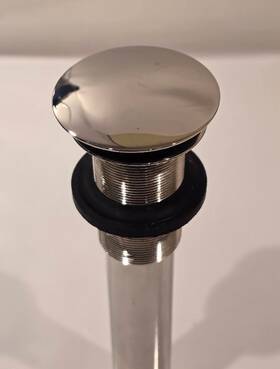 5445-apc Rohl 5445apc Touch Seal Dome Drain Less-overflow In Polished Chrome