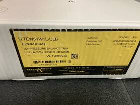 Rohl 824438615083 Edwardian 1/2 Inch Pressure Balance Trim With Lever Ulb U.tew51w1l-ulb
