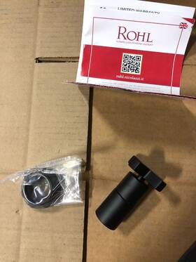 A4212xmmbto Rohl Lombardia Matte Black 3-function Diverter/volume Trim - Less Va