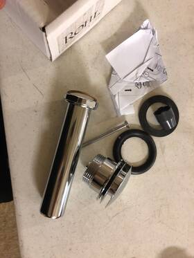 Rohl Cc231ofwoapc Touch Seal Dome Drain For Overflow And No-overflow Sinks In Polished Chrome