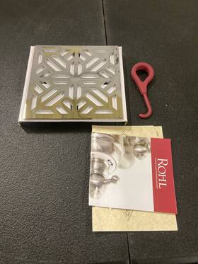 Dc3144apc Rohl Mosaic Decorative Spa Shower Drain Cover - Polished Chrome