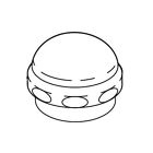 Rp34090 Replacement Spout Part Chrome Delta Cap