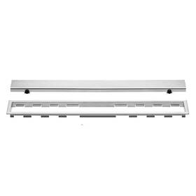 Schl Ter Kl1ar19eb70 Kerdi-line Brushed Stainless Steel Rectangle Grate