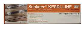 Kl1d Schluter Systems 011832172274 Kerdi-line Offset Frameless 48 Inch Tileable Grate Assembly
