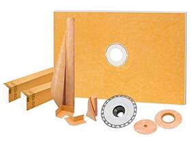 Ksk12201830pvc Schluter Systems Lp Clearance-schluter Kerdi-shower Kit 48 Inch X 72 Pvc Flange Damaged Box