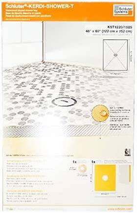 Schluter Systems Lp Kst1220 1525 Clearance Kerdi 48-inch X 60-inch Center Drain Shower Tray