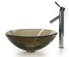C-gv-103-12mm-1002ch Sheven Brown Id 796157 Clear Vessel Glass Sink Faucet