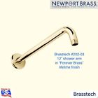 Shower Arm Long 12 202-03 Brasstech Finish " "foreverbrass Usa Pb -