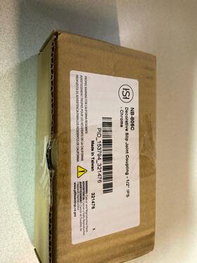 153794 Signature Hardware Decorative Slip Joint Coupling - 1/2 Inch Ips Chrome