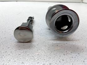235300 Signature Hardware Pop-up Drain - 2-1/4 Inch Flange 1-1/4 Pipe Read
