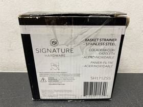 446627 Signature Hardware Basket Strainer For Sinks - Stainless Steel