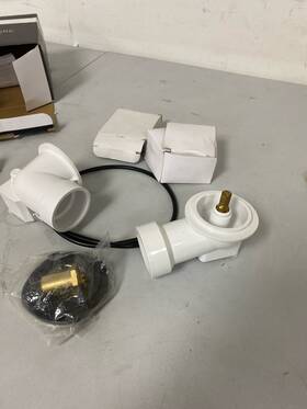 485529 Signature Hardware Drain/overflow For 17 Inch -22 Tubs - Aged Brass