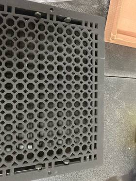Hv-1016-1012-ci Signature Hardware Honeycomb Cast Iron Floor Register - 10 Inch X